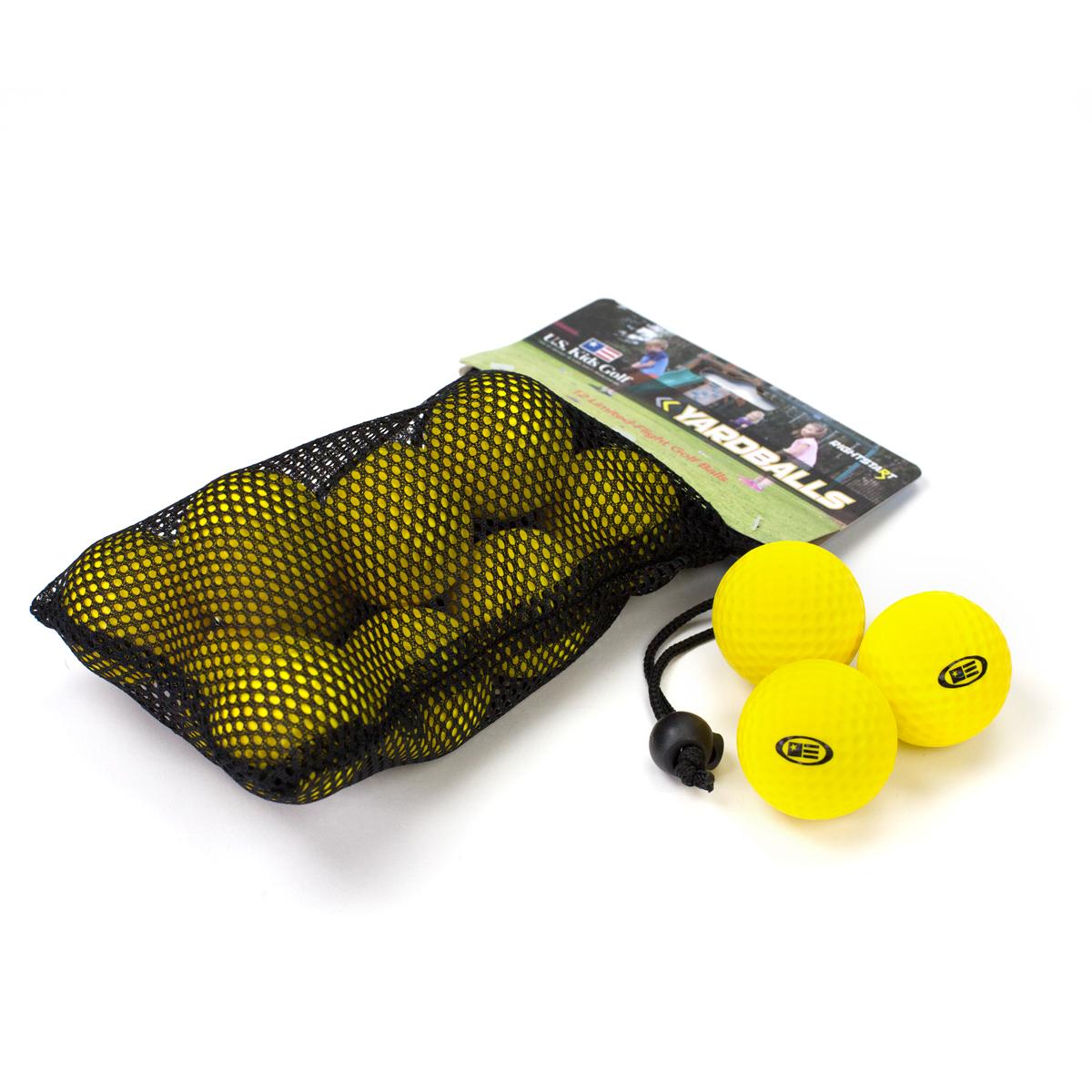 Yard Ball 12-Ball Pack In Mesh Bag Yellow | U.S. Kids Golf